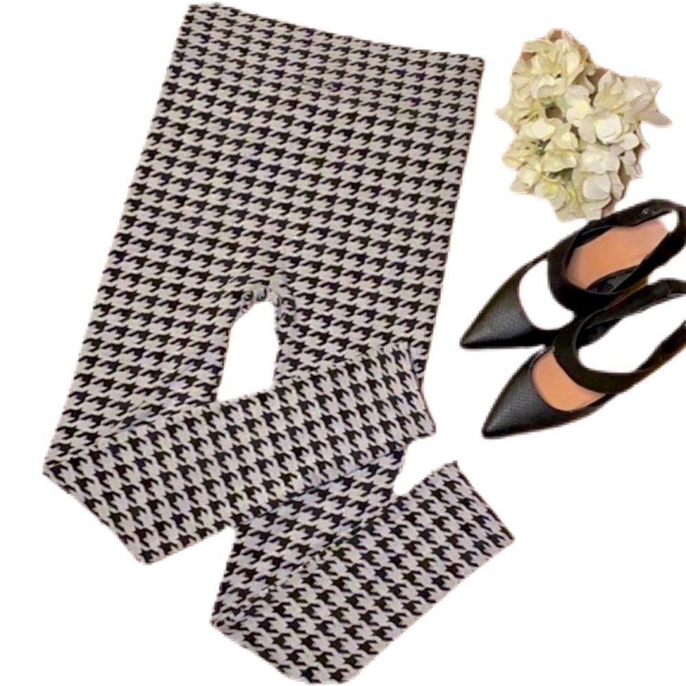 Fleece Argyle Leggings